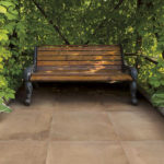 Bench in the home garden